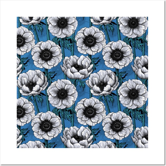 White anemone garden Wall Art by katerinamk